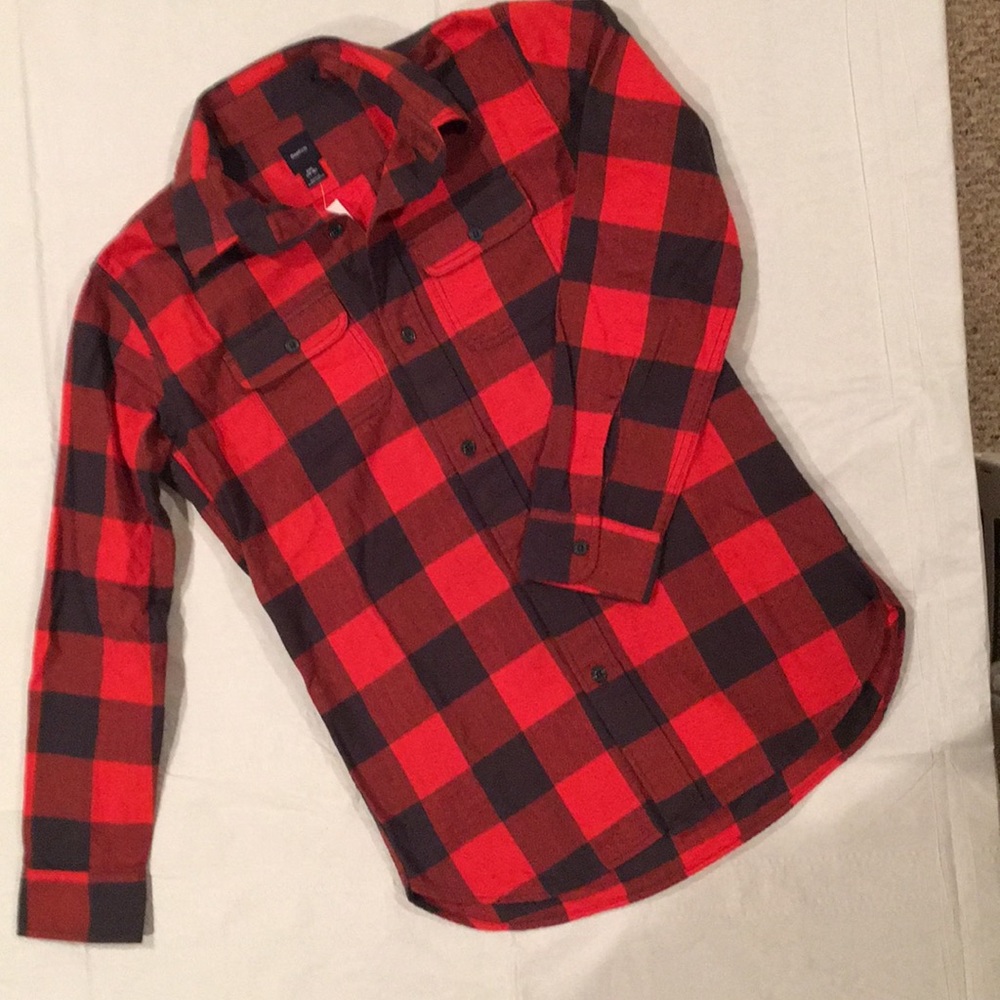 NWT GAP Kids Plaid Shirt size XXL
